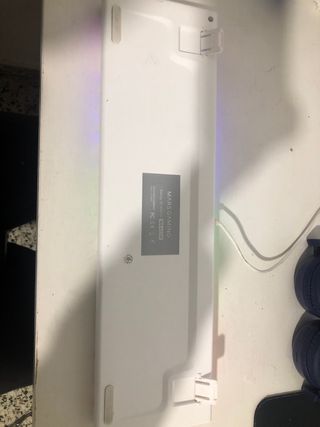 Teclado Gaming Mars Gaming Blanco RGB
