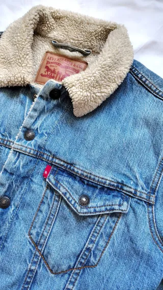 Chaqueta vaquera Levi's forro borrego talla M