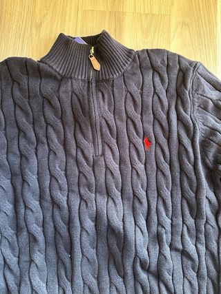 Jersey Polo Ralph Lauren Azul Cable Knit