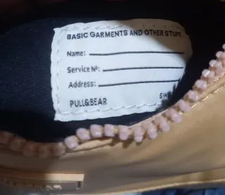 Bolso Pull&Bear beige/amarillo