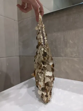 Bolso Tintoretto Dorado Lentejuelas