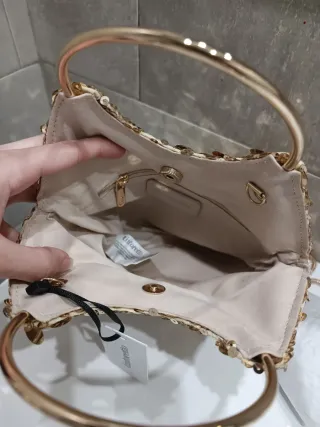 Bolso Tintoretto Dorado Lentejuelas