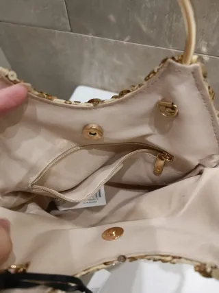 Bolso Tintoretto Dorado Lentejuelas