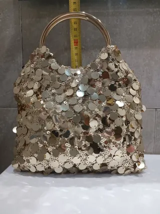 Bolso Tintoretto Dorado Lentejuelas