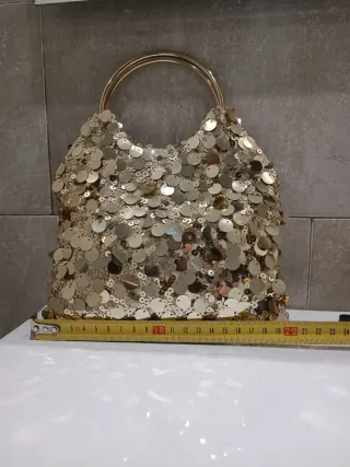 Bolso Tintoretto Dorado Lentejuelas