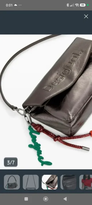 Bolso Desigual plateado