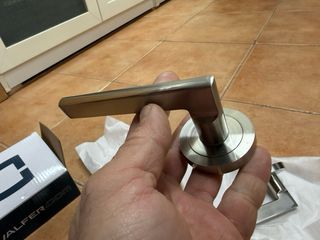 Manivelas acero mate