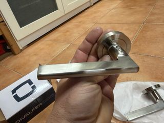 Manivelas acero mate