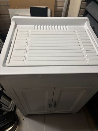 Mueble Lavabo Resina Blanco