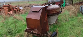 Hormigonera de obra a gasoil manual grande 1m3