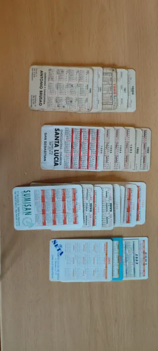 Calendarios Donostia 1985-2005