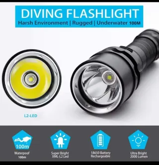 Linterna led pesca submarina - buceo