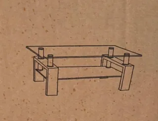 Mesa de centro Conforama 110x60cm