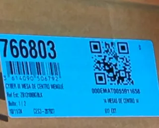 Mesa de centro Conforama 110x60cm