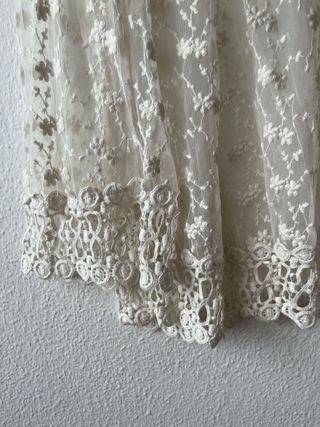 Blusa Zara encaje floral transparente