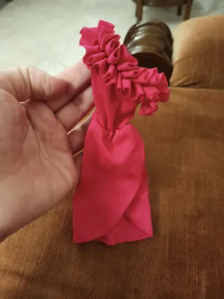 Abito Barbie vintage Mattel rosa con rouches