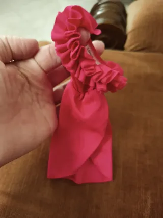 Abito Barbie vintage Mattel rosa con rouches