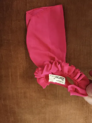 Abito Barbie vintage Mattel rosa con rouches