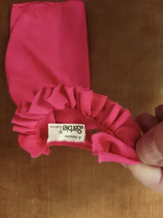 Abito Barbie vintage Mattel rosa con rouches