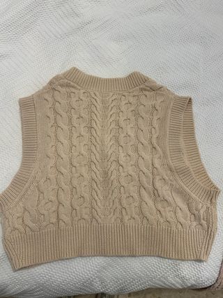 Jersey sin mangas Pull&Bear beige Talla S