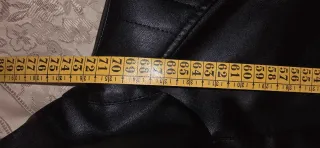 Chaqueta de piel hombre negra