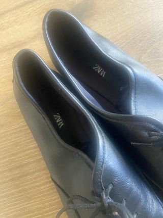 Bailarinas Zara Piel Negra Talla 40