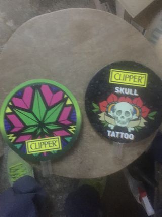 Clipper Banner Skull Tattoo e Erba