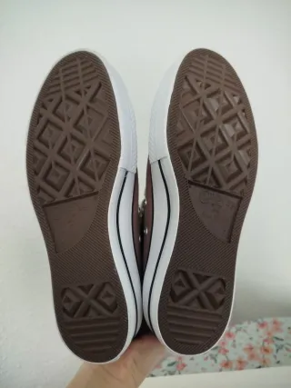 Converse Plataforma Marrones Talla 38