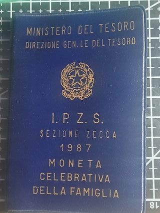 Italia 500 lire argento 1987 - Anno della Famiglia