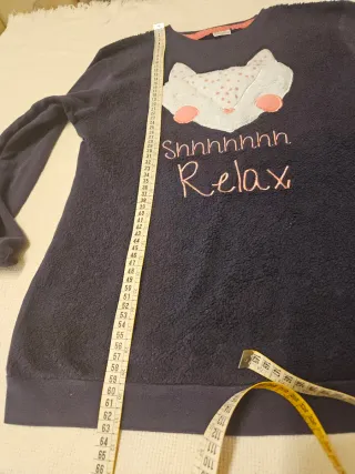 Pigiama donna blu con volpe