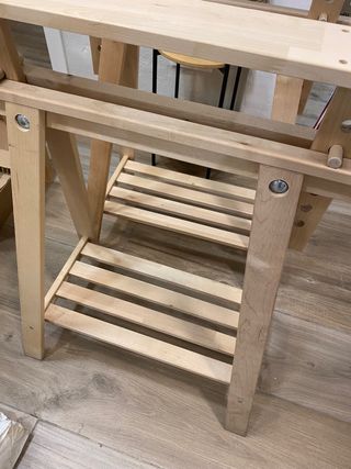 Caballetes de madera regulables