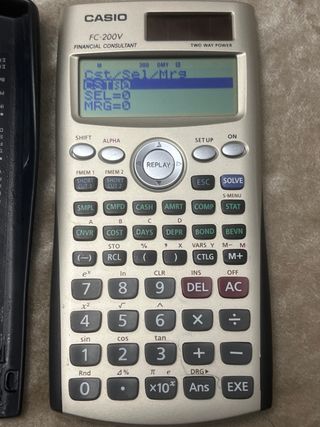 Calculadora Financiera Casio FC-200V