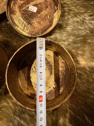 Lote 2 Cajas Decorativas Redondas