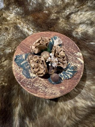 Lote 2 Cajas Decorativas Redondas