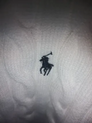 Jersey Polo Ralph Lauren Blanco Trenzado
