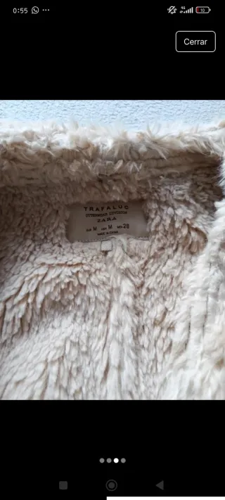 Chaleco Zara con cuello de pelo