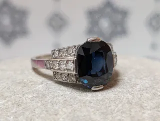 Anillo Art Decó Francés