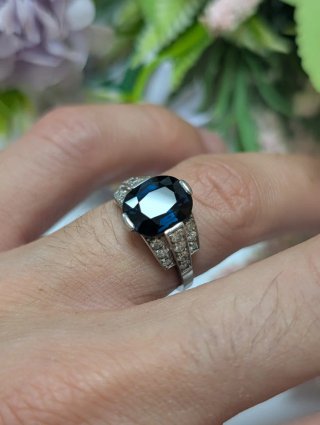 Anillo Art Decó Francés.
