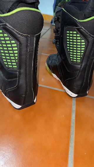 Botas Snowboard DC Shoes Negras y Verdes