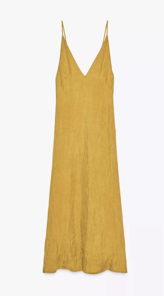 Vestido Zara Mostaza Talla L sin estrenar