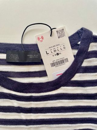 Camiseta Marinera Zara. Sin estrenar. Talla L