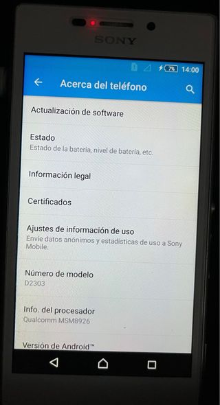 Sony Xperia M2 D2303 Bianco