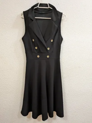 Vestido negro botones sin estrenar