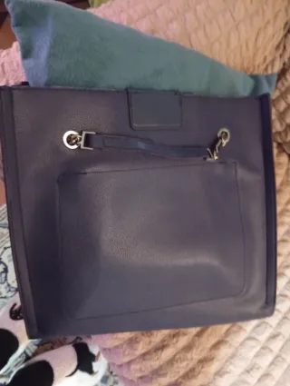 Borsa Gian Marco Venturi blu trapuntata