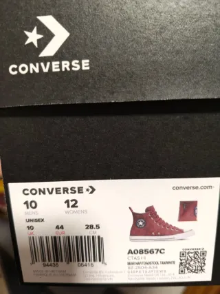 T44 Converse botas All Star Marrones cuero