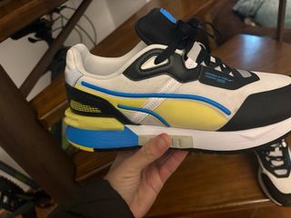 Zapatillas Puma Hombre Azul Blanco Amarillo