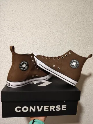 T46 Converse All Star Botas Marrones cuero