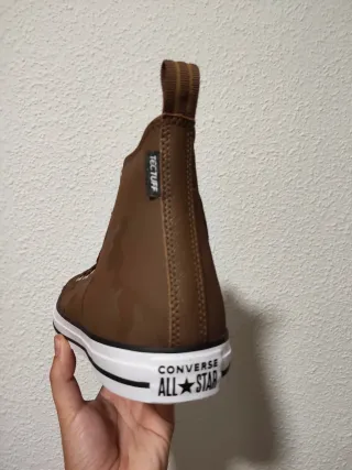 T46 Converse All Star Botas Marrones cuero