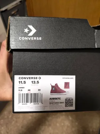 T46 Converse All Star Botas Marrones cuero