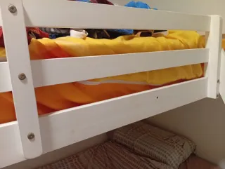 Litera matrimonial + individual madera